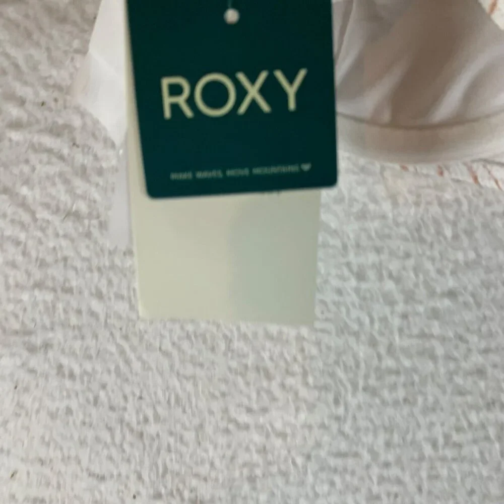 Roxy Juniors Printed Scoop Neck Underwired Bralette Bikini Swim Top Size S NWT‎